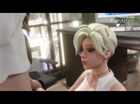 Mercy Secretary Throatfuck Throatpie Overwatch