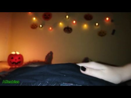 Halloween Coition - Nasty Sista Takes Off Condom And Gets A Hefty Internal Cumshot -