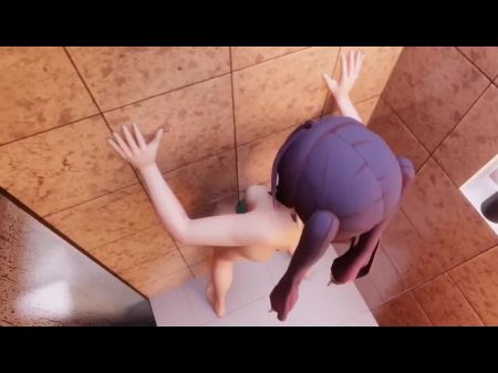 Mona Has Fun In The Bathroom With A Dildo Genshin Impact Anime Porn