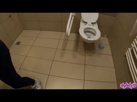 Amateur Teen Gets Her Ass Demolished With No Mercy In Public Bathroom 2