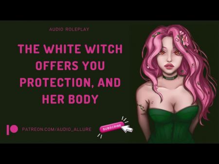 白色女巫为您提供保护，她的身体AMSR音频角色扮演