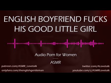 DOM Novio inglés folla a su buena chica de audio porno para mujeres 