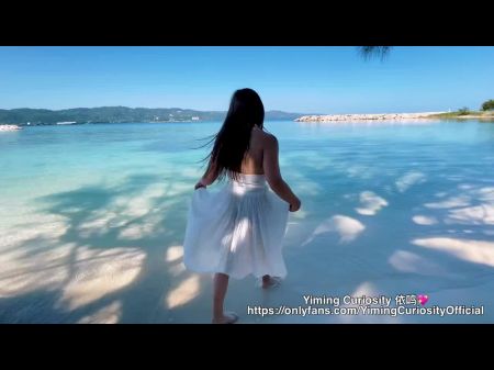 依鸣 Karibik Sex Vlog rauh Hunde am Strand \/ asiatischer chinesischer Amateur öffentlich Outdoor 