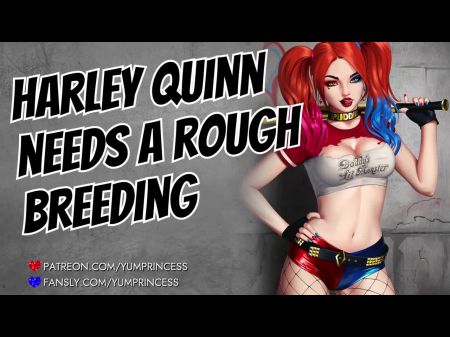 哈雷·奎因（Harley Quinn）恳求您繁殖她的音频yandere顺从荡妇喉咙皱巴巴的性爱