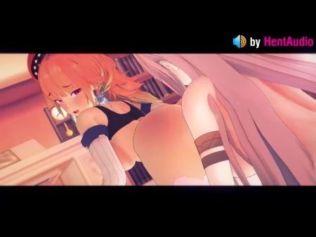 Futa Calliope Mori x Takanashi Kiara 3D LOOP de animação com som 