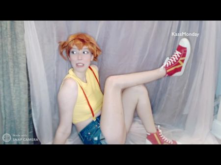 Misty (pokemon Cosplay) Discovers Her First Cums