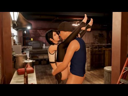 3d Compilation: Tifa Dt Gang-fuck Aerith Fuck From Behind Double Intrusion Final Fantasy Anime Porn