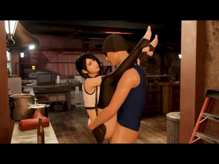 Compilação 3D: Tifa Blowjob Gangbang Aerith Doggystyle Double Penetration Final Fantasy Hentai 