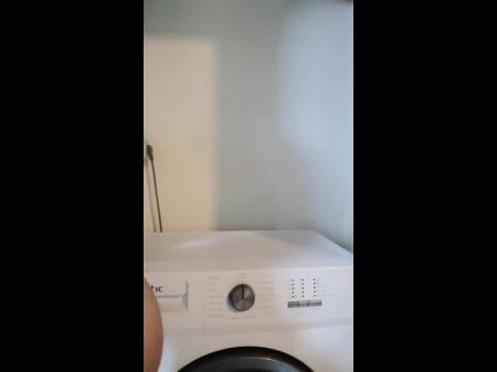 Ginger-haired Wank On The Washing Machine