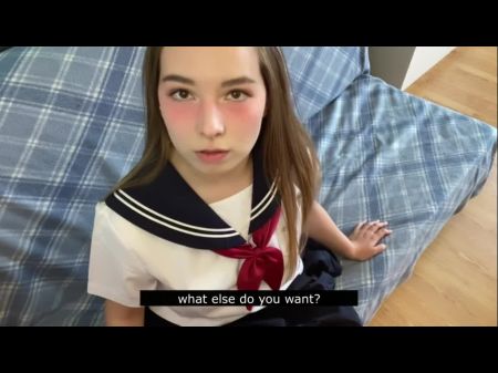 Pov Cutie в японской школьной форме с вами в одиночестве в одной комнате 