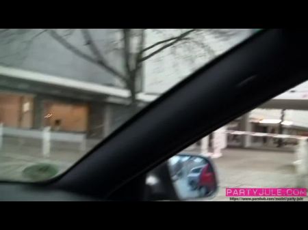 18 Year Aged Breezy Screwed And Swallows Spunk At The Backseat In The Streets Of Berlin -