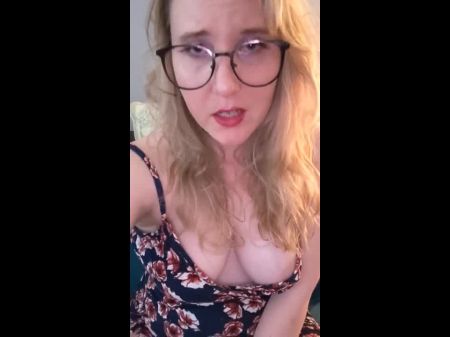 Fair Haired Begs For Father Praying For Cum Sloppy Chat Glasses Selfie Joi