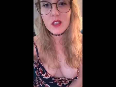 Fair Haired Prays For Dad Asking For Cum Messy Converse Glasses Selfie Joi