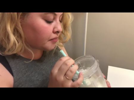 Lush Bbw Teenage Guzzles Down Entire Weight Build Up Wiggle And Dessert