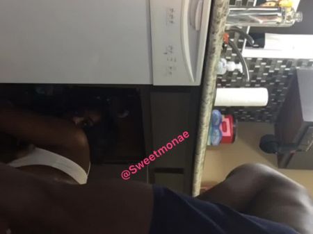 Big Black Cock African Nearby Friend Bangs Me Strong In My Kitchen !