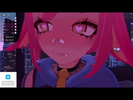 Anime Girl Rollenspiele Und Gibt Dir 