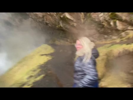 Черт возьми за Сельджаландсфосс Bj и секс за этим прекрасным исландским туристическим водопадом 