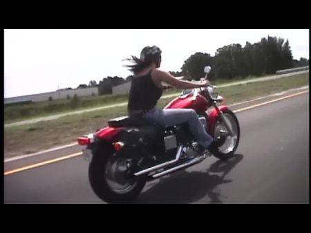 2 Honies Get Banged Hard On Motorcycles By The