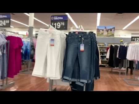 A Real Perv Recording Hot Dame At Walmart - Lexi Aaane