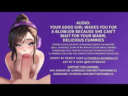 Audio: Your Supreme Girl Wakes You Up Because She Cant Wait For Your Edible Cummies