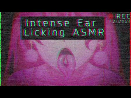 Adorable Lady Ear Slurping And Shrieking Asmr (vhs Noise)