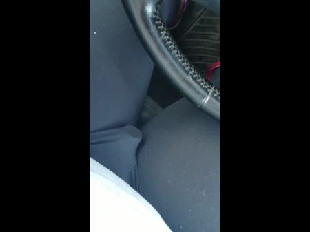Driving Around , Massager In Stretch Pants , Getting Off !