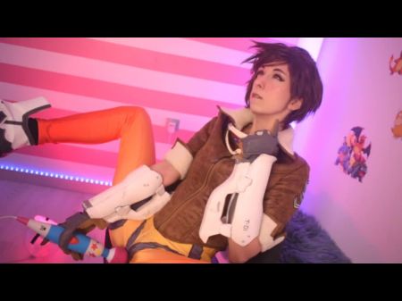 Tracer (overwatch Massager Until She Spunks