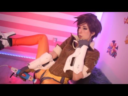 Tracer (overwatch Vibro Until She Ejaculates