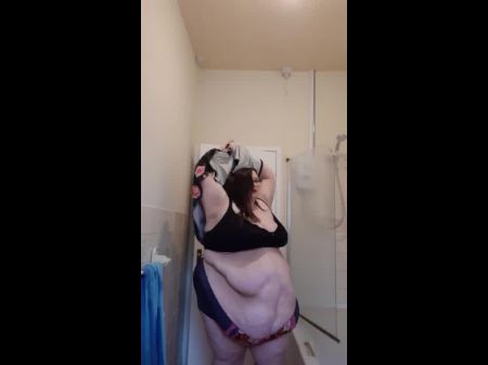 SSBBW Sexy Fat Girl Strip Belly 