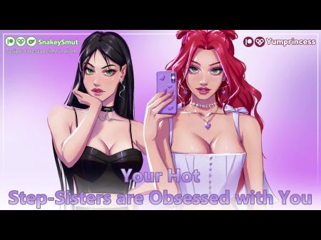 Your Lovely Step - Sisters Are Obsessed With You ! Feat . Yumprincess [audio Porn] [threesome] [sluts]