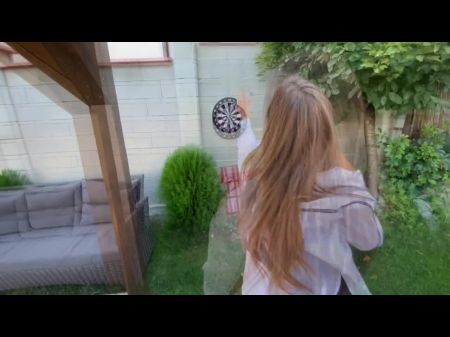 See My Gf Playing Darts Then Sex Her Rude