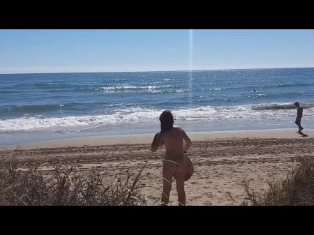 Nudist Beach Joy And Stunning Urinate In Community