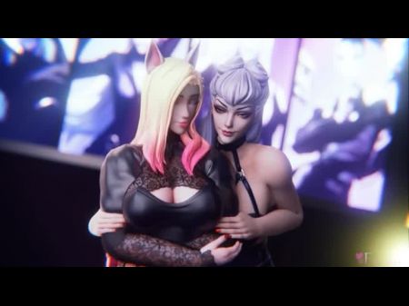 Kda Ahri And Evelynn Display Special Approach Super-naughty Raven Inc