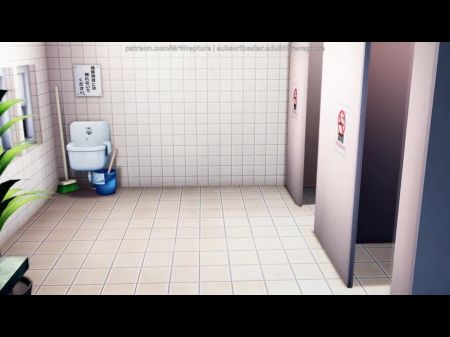 Restroom Playtime (yuri Restrain Bondage Sex) - 3 Dimensional Mmd