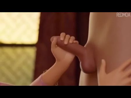 Disney Rapunzel Gives Nosey First-ever Time Blowjob And Loves It !