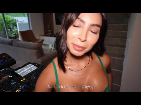 DJ -Lektion enden in einem köstlichen Orgasmenspiel 