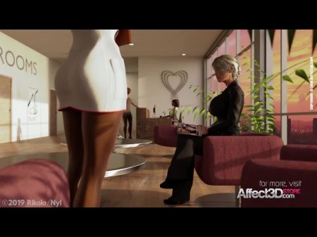 - Ebony Nurse Helping Her Hermaphroditism Patient In A Sexy Three Dimensional Cartoon