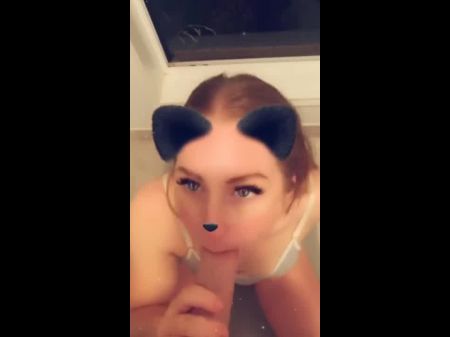 Cheating Girlfriend Gets Facial Cumshot On Snapchat Pov