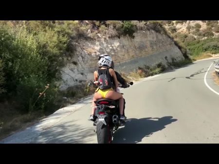 Wild Nymph Nutting On The Bike