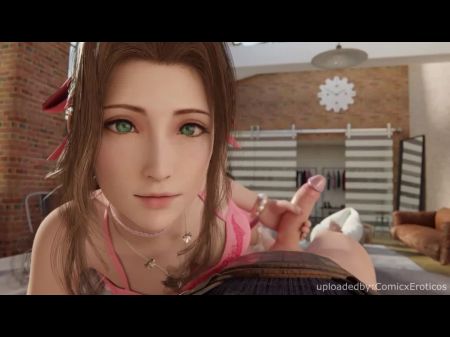 Final Fantasy Aerith الرسوم المتحركة الإباحية واقعية مع الصوت 
