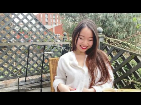 Fuck ! Nearby Resident Caught Me Wanking On Society Balcony? ! - Japanese Chinese College Girl