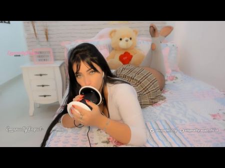 الإباحية asmr مثير youtuber الأذن لعق الثدي والكرة الأصوات مثير أنين 