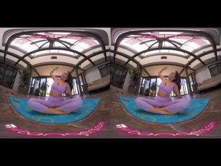 Downward Yoga Posture With Bodacious Huge-boobed Yoga Tutor Vr Porno