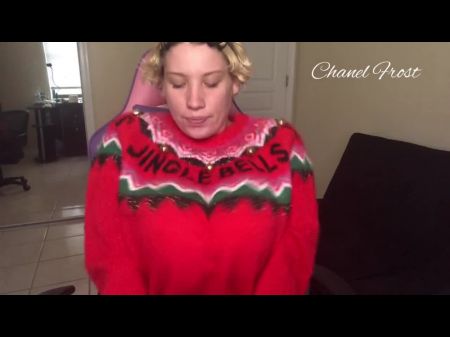Cavorting My Thick Swollen Tits In My Xxxmas Sweater !