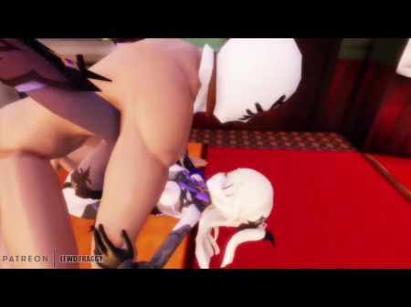 Genshin Impact - Fischl Copulated On The Table [uncensored Anime Porn 4k]