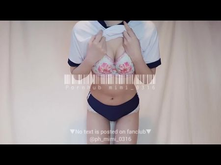 هذا هو مقطع فيديو مقارنة لارتداء المناديل الصحية. الهواة اليابانية 
