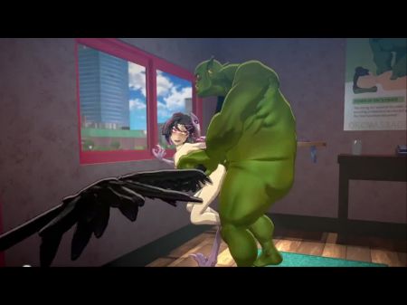 Harpy Fucked By Enormous Prick Orc (furry)