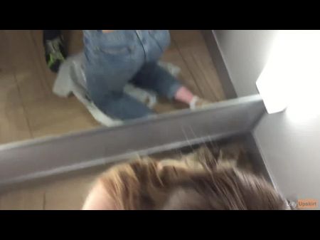 Beauty Delicate Nymph Deepthroated In The Locker Room Of The Store (risky Blowjob)