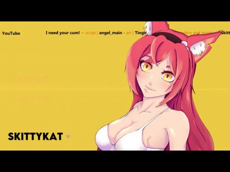 Kitsune Wifey Masturbates Your Stiffy [f4m] [bent Over Counter] [pound My Tight Pussy] [apron & Panties]