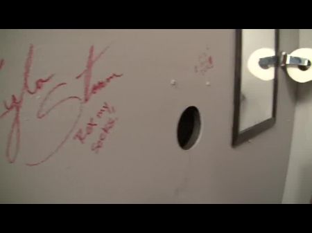 Riley Evans Inhales A Penis In The Gloryhole Toilet